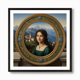 Portrait Of A Lady Art Print