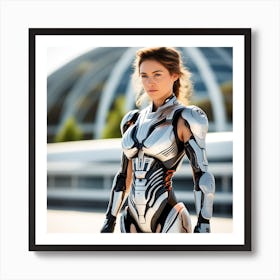 Futuristic Woman 38 Art Print