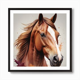 Horse Portrait Art Print