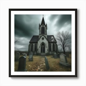 Haunted Church 5 Art Print