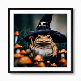 Toad In Wizard Hat Art Print