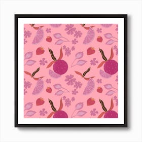 Pink Lemonade Pink Art Print