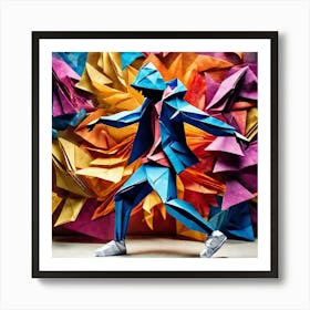 Origami Dancer 45 Art Print