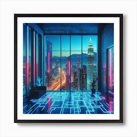 Futuristic Cityscape 32 Art Print