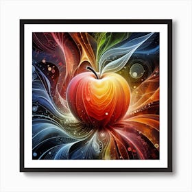 An apple Art Print