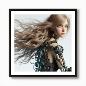 Robot Girl 27 Art Print