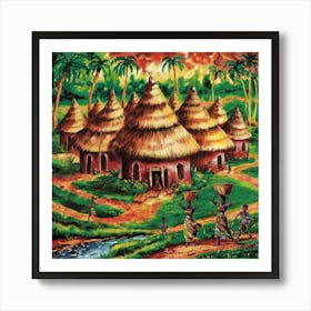 Village In Africa Art Print