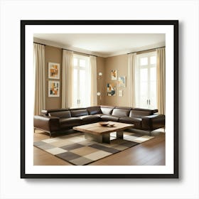 Modern Living Room Art Print