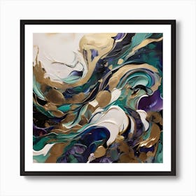 A Dramatic Abstract Painting 2 Art Print