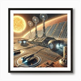 Spaceport Converted Art Print