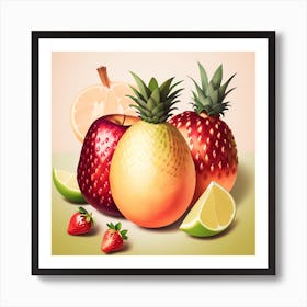 Fruit Vector Illustration Art Print