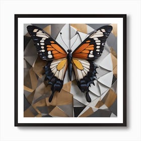 Abstract Butterfly Poster