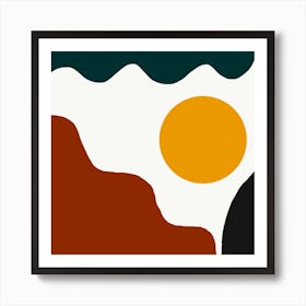 Sunrise In The Mountains Art Print