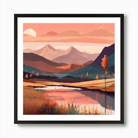 Landscape Painting 3 Art Print