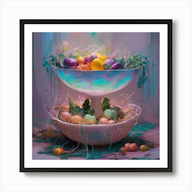 Easter Bowls Art Print