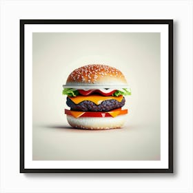 Cheeseburger Iconic (133) Art Print