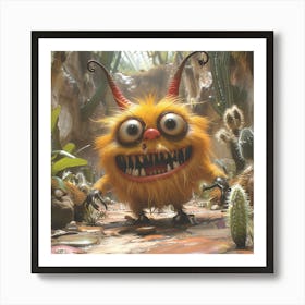 Cactus Monster Art Print