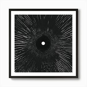 Black Hole Art Print