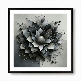 Abstract Flower 7 Art Print