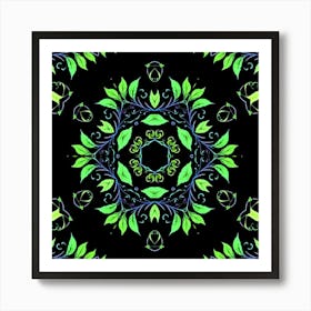 Floral Mandala Affiche