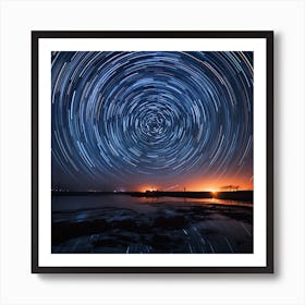 Star Trails 2 Art Print