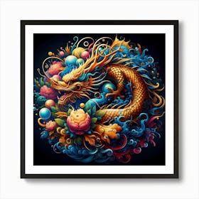 Dragon Painting 5 Art Print