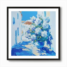 Blue Roses 2 Art Print