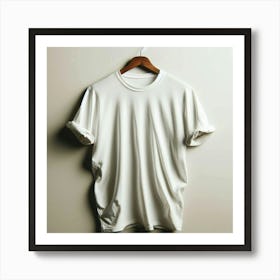 A Minimalist's Dream: The Perfect White T-Shirt for any Occasion Art Print