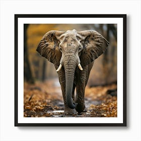 Elephant In The Forest Art Print