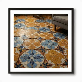 Tiled Floor 5 Art Print