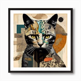 Cat Illustration Poster Artwork Art Print