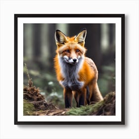 Red Fox In The Forest Art Print