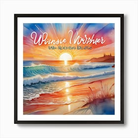 Sunrise On The Beach Art Print