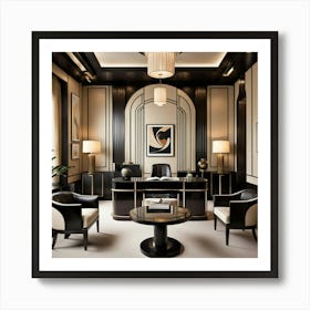 Deco Office Art Print