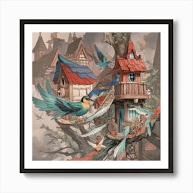 Birdhouse 1 Art Print