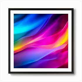 Colorful Brightness Colors Vibrant Pastel Power Gradient Vivid Luminous Radiant Bright S (3) Art Print