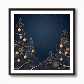 Christmas Tree Background 18 Art Print