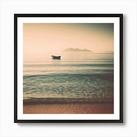 Boat On The Beach Art Print