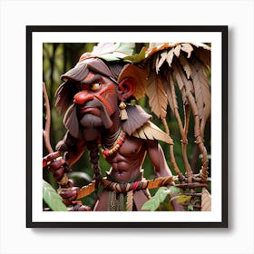 Samoan Warrior Art Print
