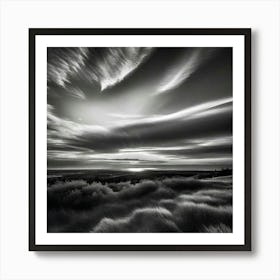 Black And White Landscape Art Print