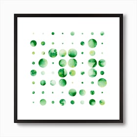 Codigo Green Square Art Print