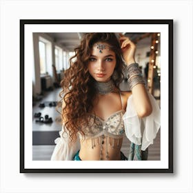 Belly Dancer Art Print