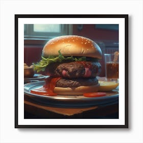 Burger 45 Art Print
