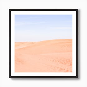 Sandy Desert Landscape Art Print