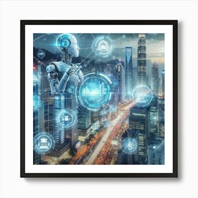 Futuristic Cityscape 22 Art Print