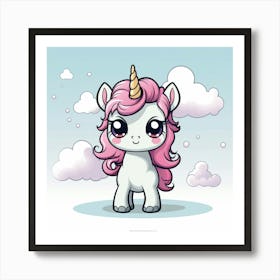 Cute Unicorn 154 Art Print