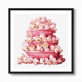 Pink Popcorn 23 Art Print