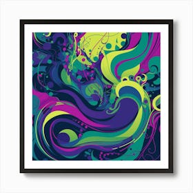 Abstract Swirls 2 Art Print