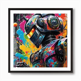 Robot Splatter Poster