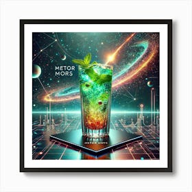 A Futuristic Drink Called Meteor Mors, Inspired By Art Print